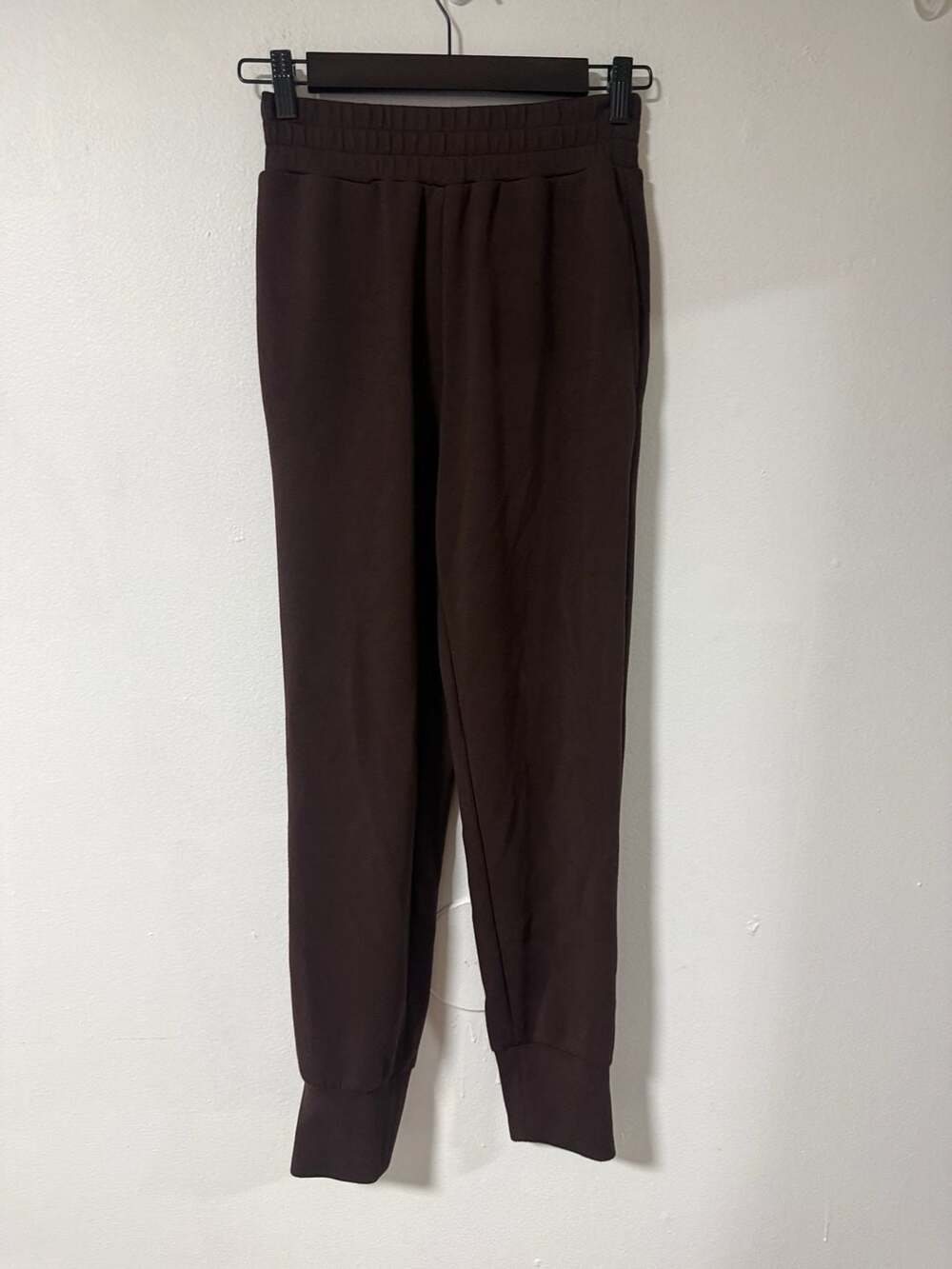 Varley DoubleSoft Slim Cuff Sweatpants Dark Brown XX-Small